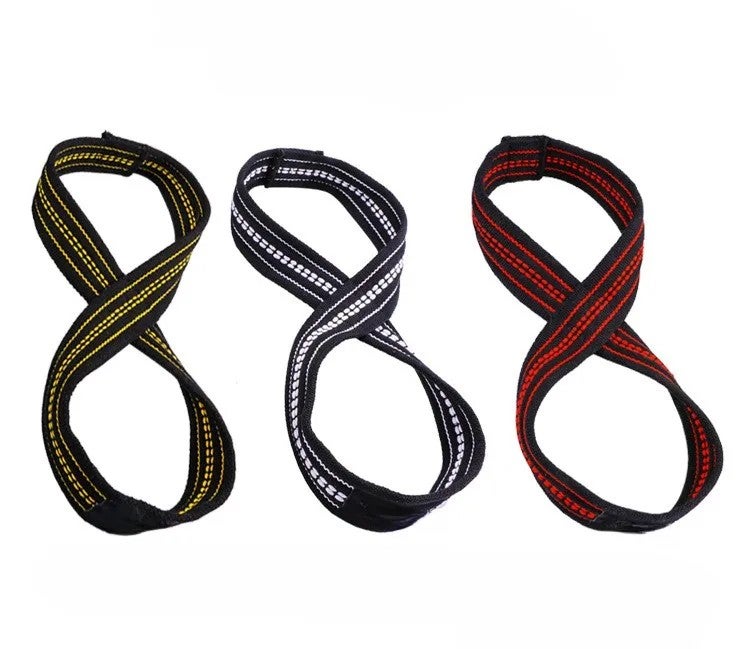 Bluejw Thickened Durable Figure 8 Weightlifting Straps - Gym Wrist Cuffs for Pull-ups & Heavy Lifting - Image 5